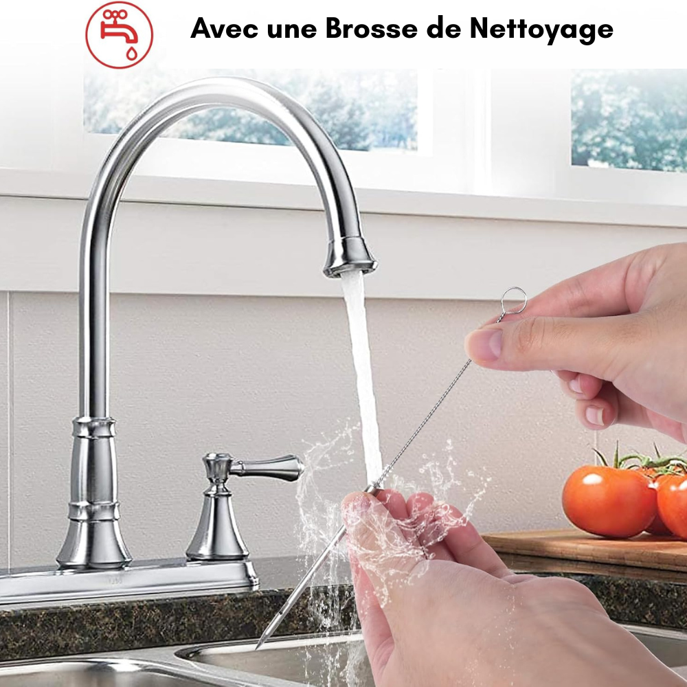 Kit Complet 5 pièces Injecteur de Marinade Grande Capacité 50 mL en Acier Inoxydable