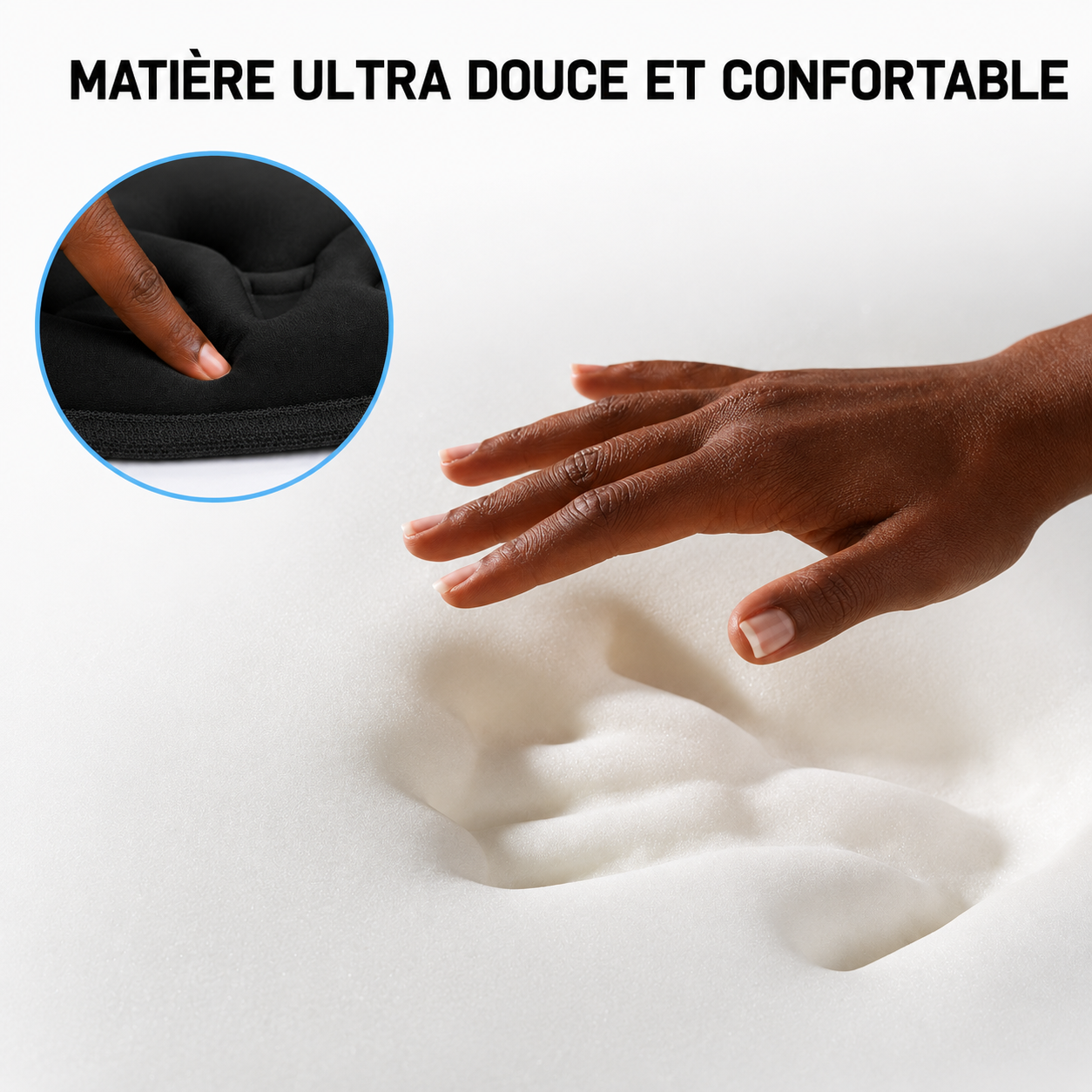 Masque de Sommeil 3D Confort avec Ecouteurs Bluetooth Intégrés