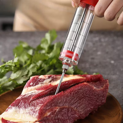 Kit Complet 5 pièces Injecteur de Marinade Grande Capacité 50 mL en Acier Inoxydable